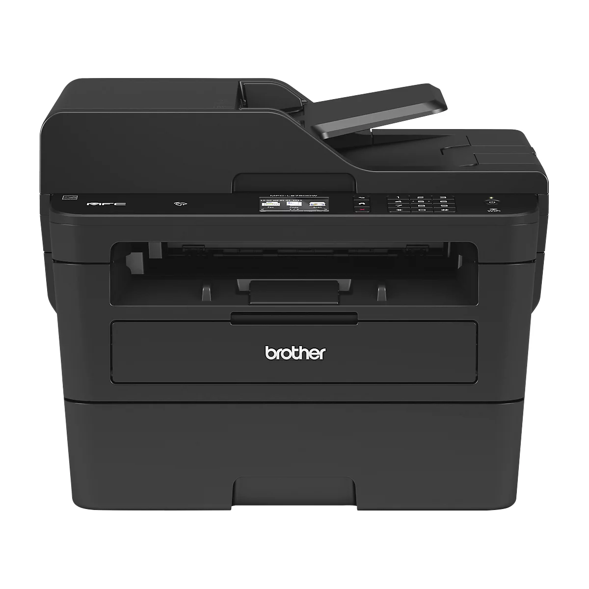 Imprimante multifonction MFC-L2750DW Brother, noir et blanc, appareil 4 en 1, LAN/WLAN et NFC