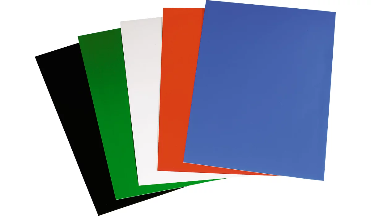 Inbindcovers, karton, 250 m², A4, blauw, 100 kartonnen covers