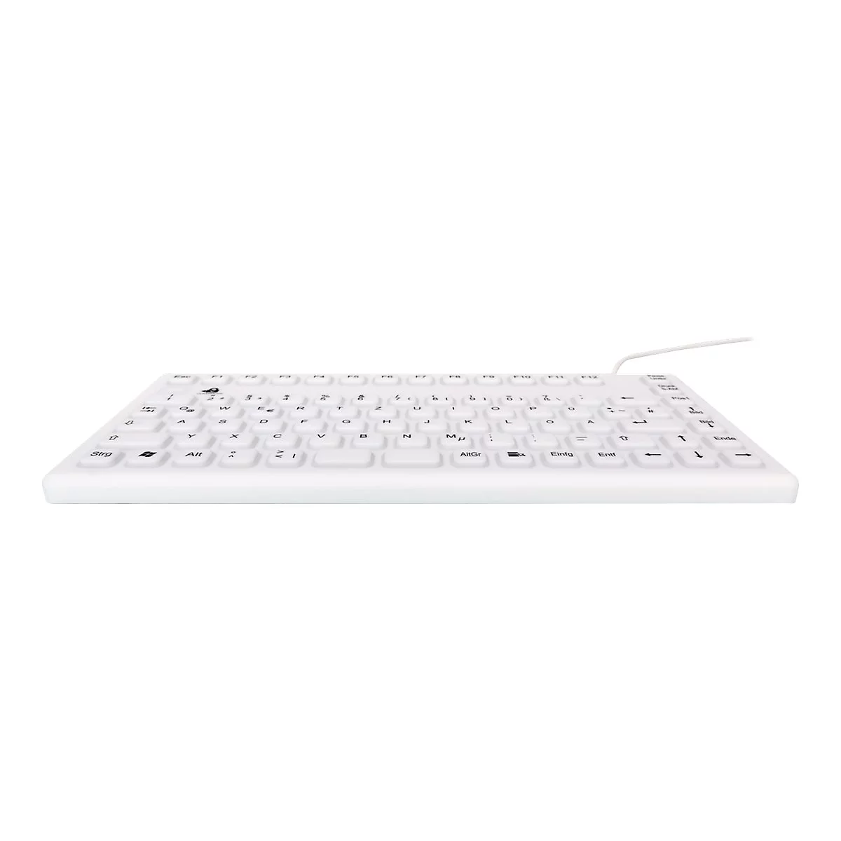 InduKey TKG-086-IP68-WHITE - Tastatur - USB - USA/Europa - weiß