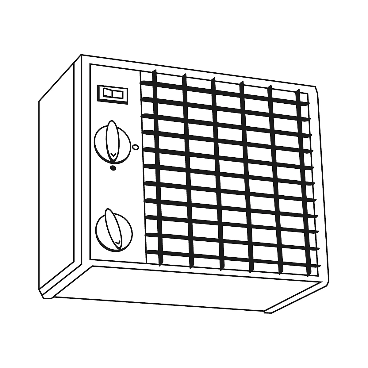 Industriekachel CATm 3 j-w voor geïsoleerde SAFE tank container, 3kW, IP 44, +5° tot +30°C