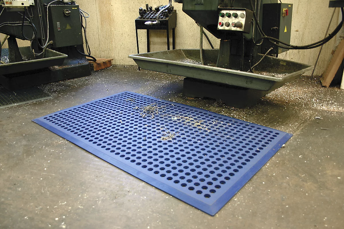 Industriematte Worksafe, ölresistent, blau, 900 x 1500 mm