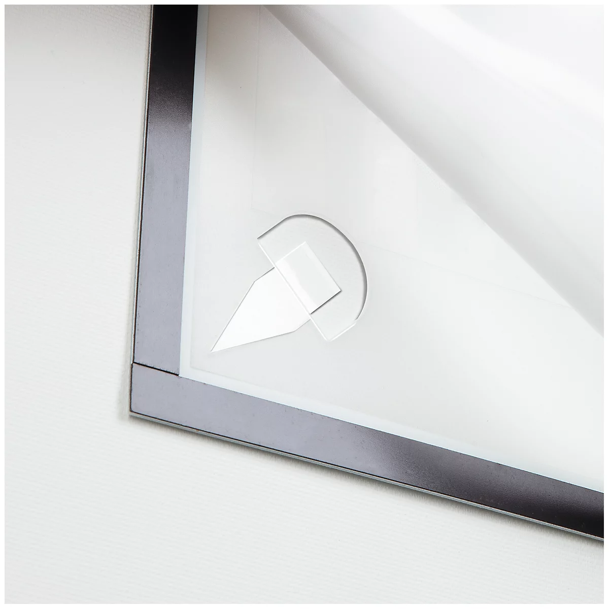 Infolijst DURAFRAME® WALLPAPER, A4, staand en liggend formaat, incl. reserveset, zwart