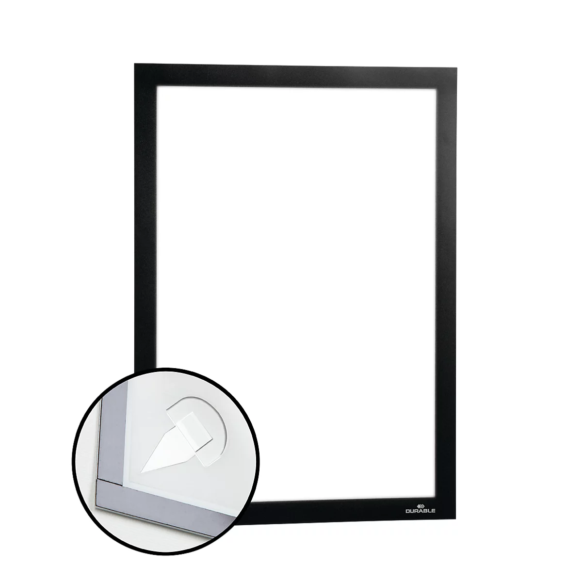 Infolijst DURAFRAME® WALLPAPER, A4, staand en liggend formaat, incl. reserveset, zwart