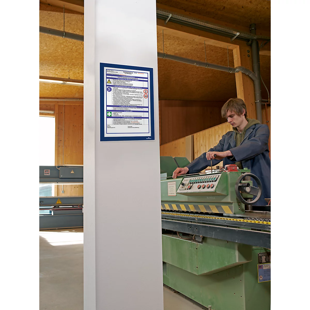 Informatiekader Duraframe - A4 formaat - blauw - 2 stuks