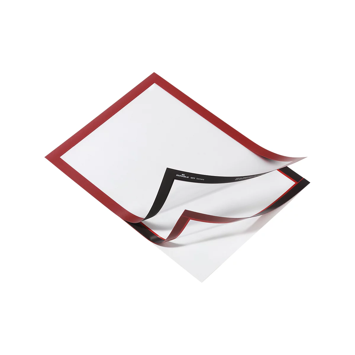 Informatiekader Duraframe - A4 formaat - rood - 2 stuks
