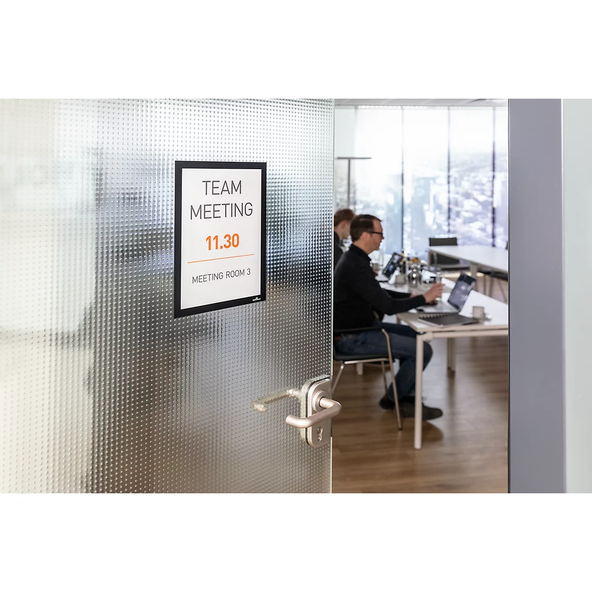 Informatiekader Duraframe - A4 formaat - zwart - 2 stuks