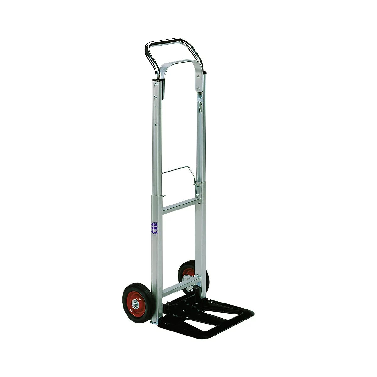 Inklapbare aluminium steekwagen - met massief rubber banden - draagvermogen 80 kg
