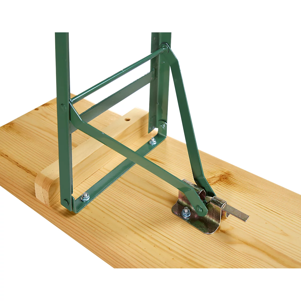 Inklapbare tafel en 2 inklapbare zitbanken - hout