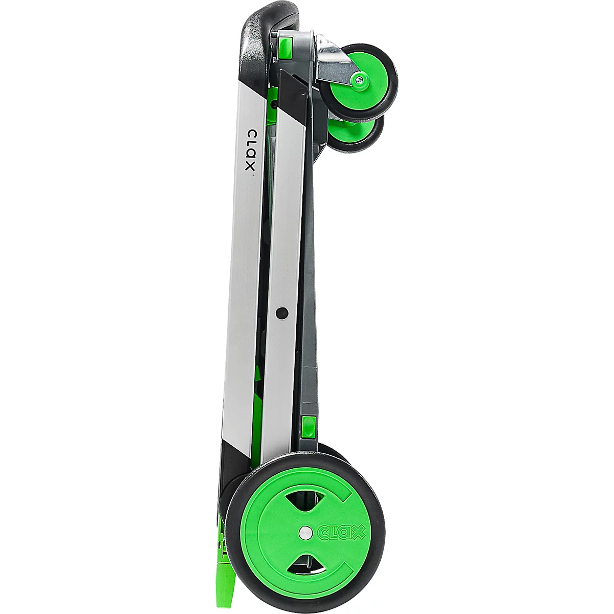 Inklapbare trolley CLAX®- met vouwkrat - 46 L - grijs/groen