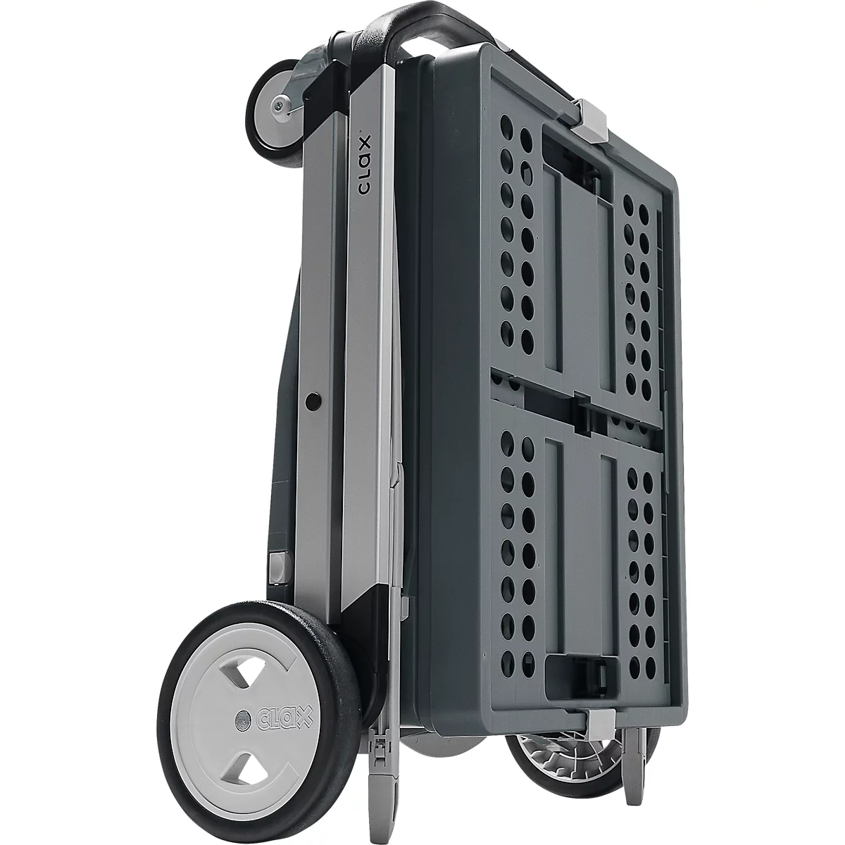 Inklapbare trolley CLAX®- met vouwkrat - 46 L - grijs