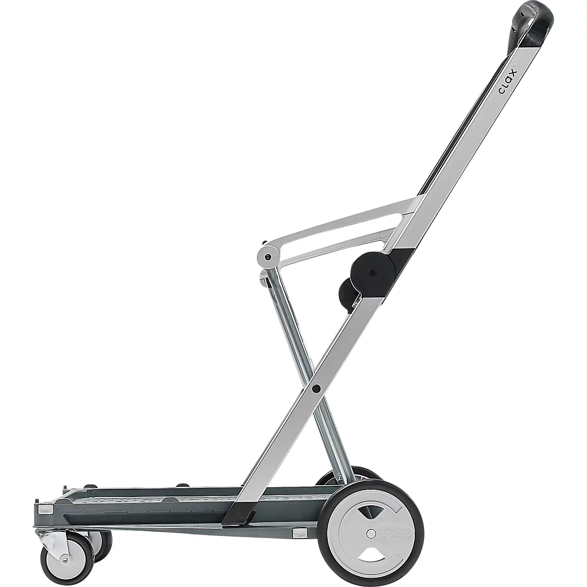 Inklapbare trolley CLAX®- met vouwkrat - 46 L - grijs