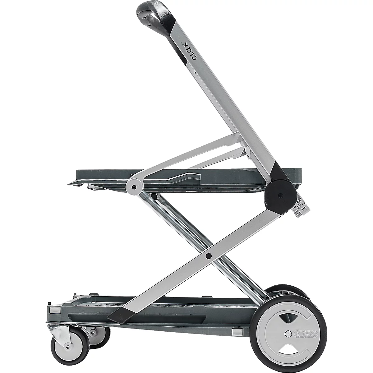 Inklapbare trolley CLAX®- met vouwkrat - 46 L - grijs