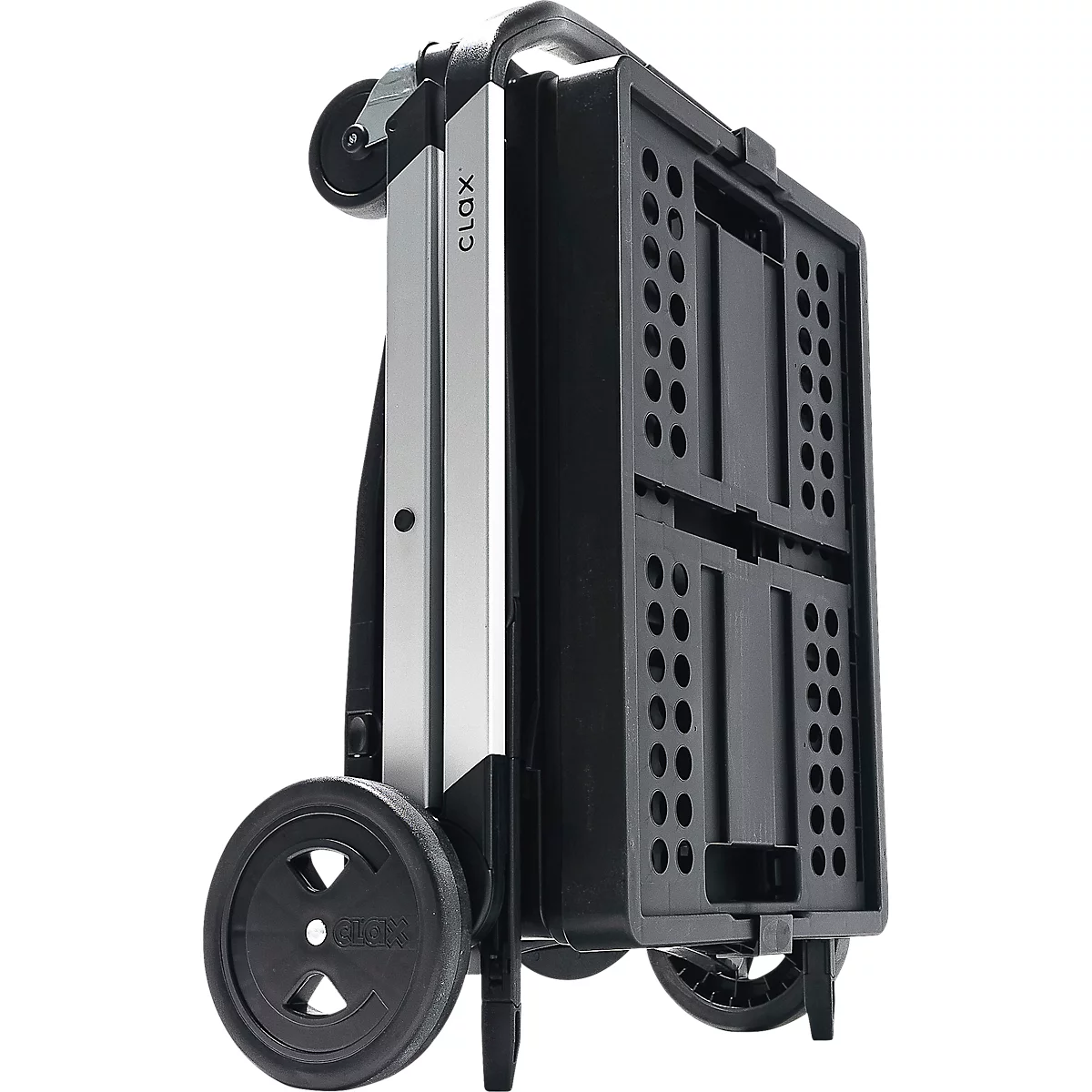 Inklapbare trolley CLAX®- met vouwkrat - 46 L - grijs/zwart