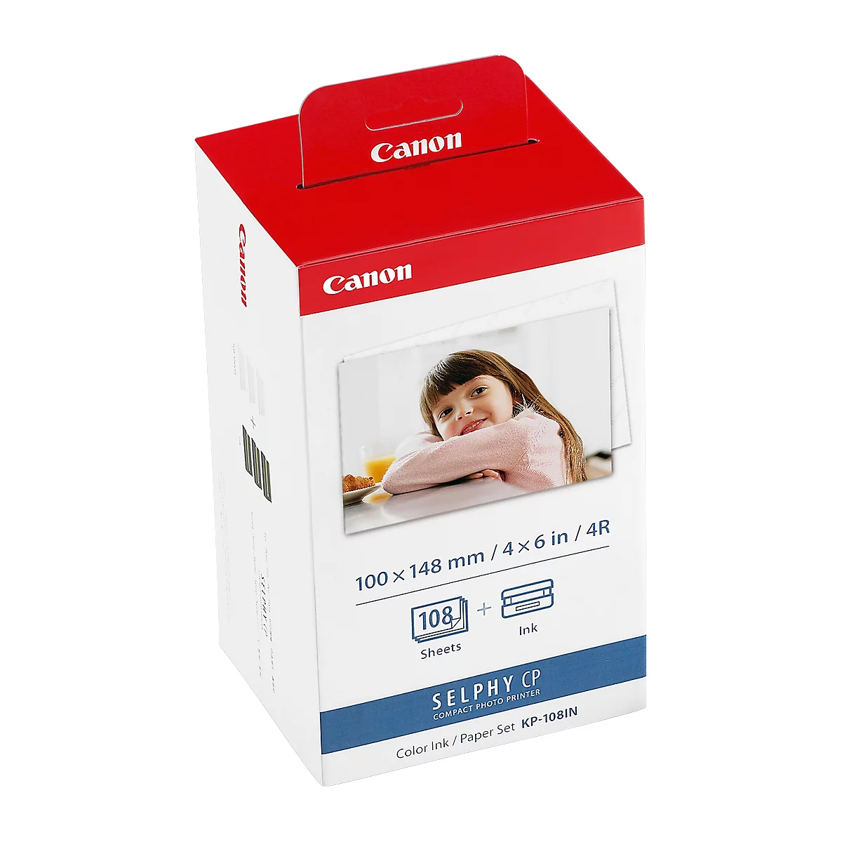 Inkt en papierset voor SELPHY Canon KP-108IN