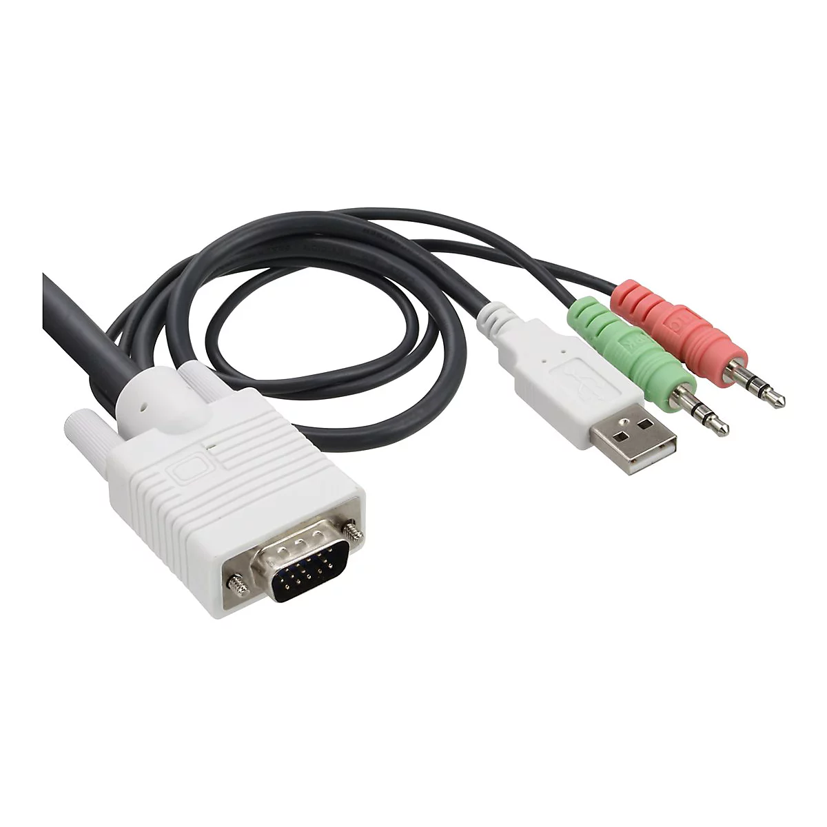 InLine Cable KVM Switch - KVM-/Audio-/USB-Switch - 2 x KVM/Audio/USB - 1 lokaler Benutzer - Desktop