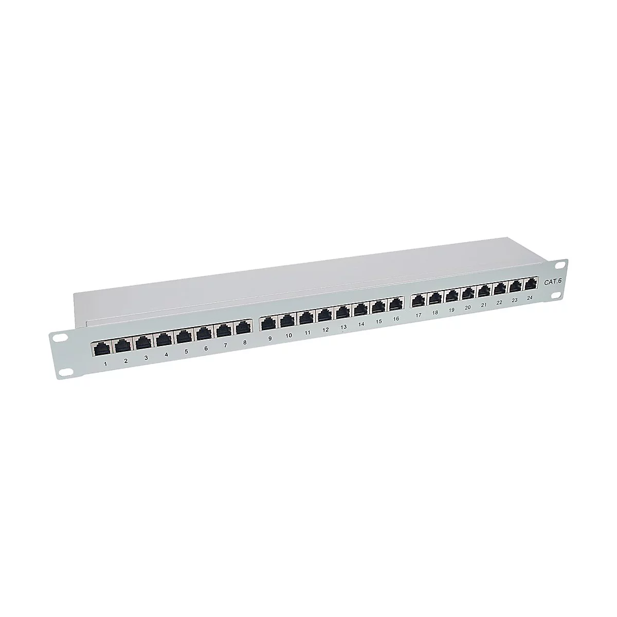 InLine - Patch Panel - CAT 6 - RJ-45 X 24 - Hellgrau, RAL 7035 - 1U