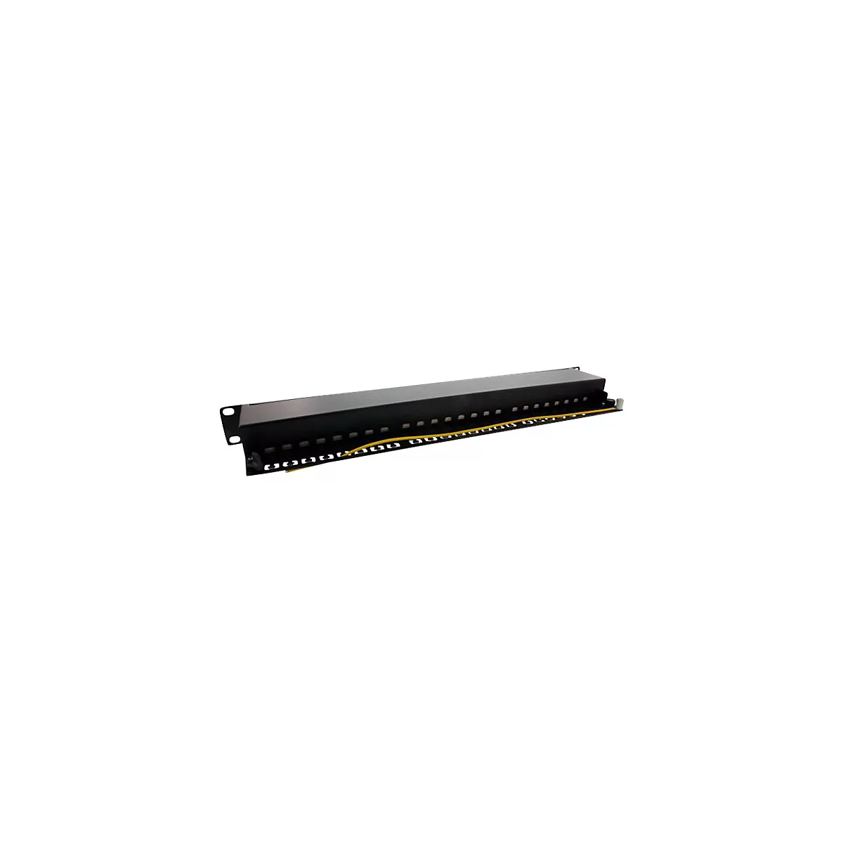 InLine - Patch Panel - Rack montierbar - CAT 6a - RJ-45 X 24 - Schwarz, RAL 9005