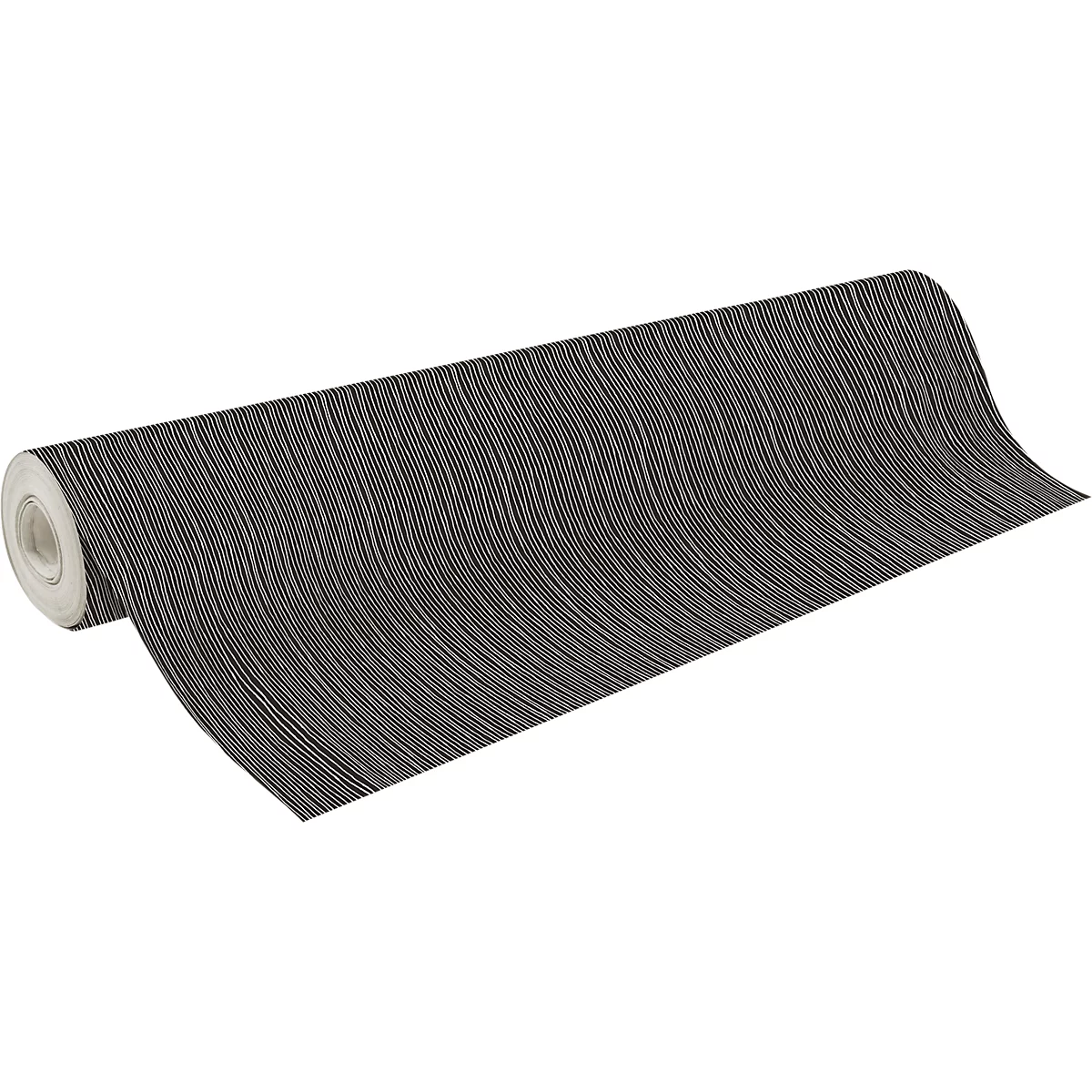 Inpakpapier Clairefontaine Alliance, zwart-wit gestreept, 1 rol met L 50 m x B 700 mm