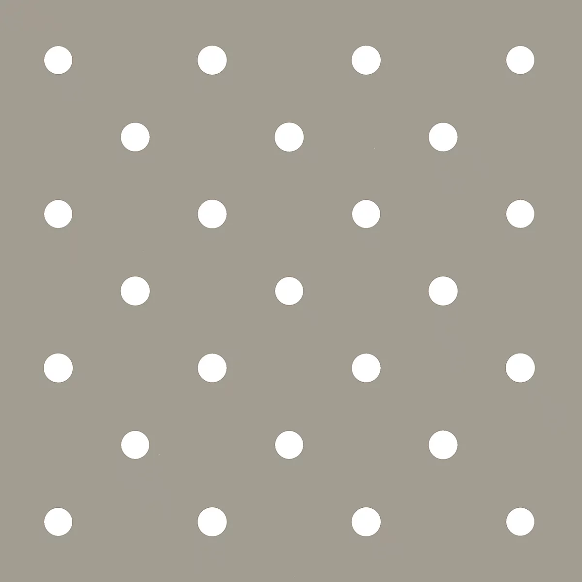 Inpakpapier Clairefontaine Excellia Fantasie, taupe met witte stippen, 1 rol met L 50 m x B 700 mm
