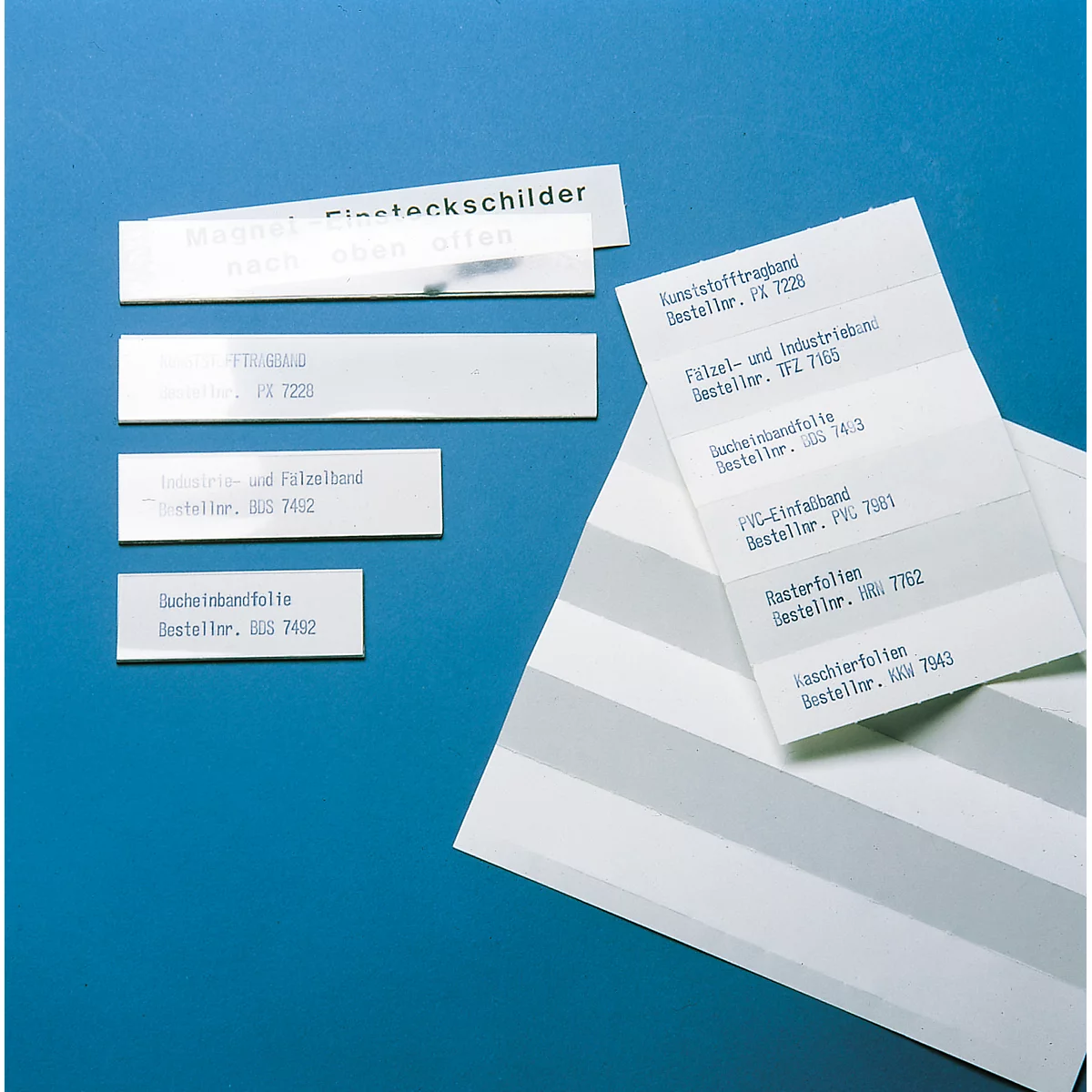 Insertos de cartón ORGATEX estándar, blanco, 100 piezas, 67 x 100 mm