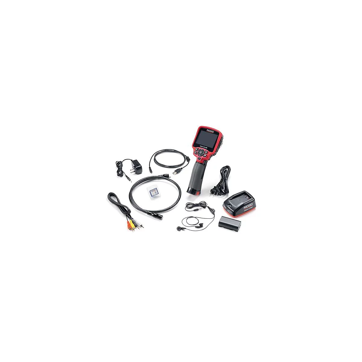 Inspectiecamera micro CA-350 3,5 inch 640x480 17mm LED 4 kabel L.900mm
