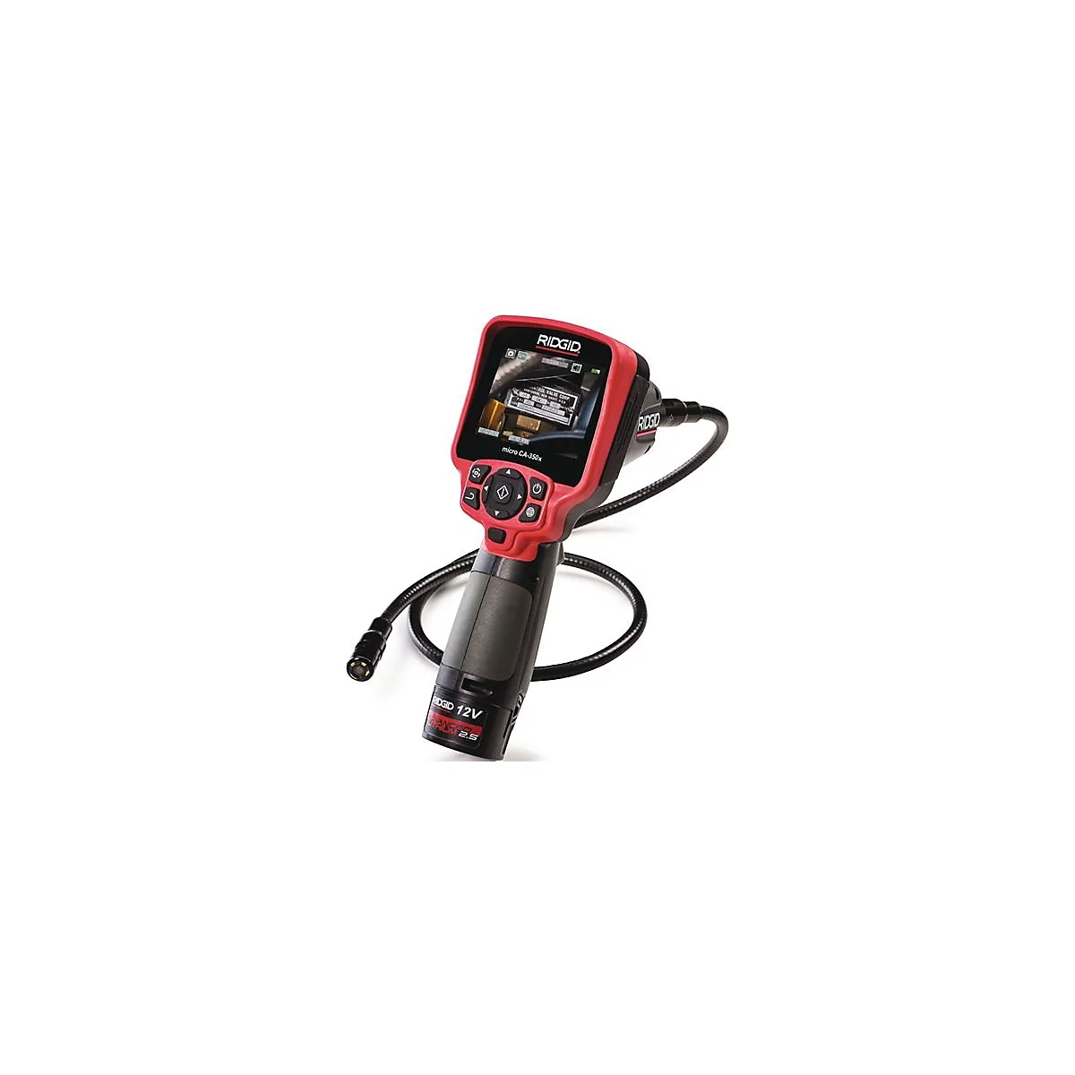 Inspektionskamera micro CA-350x 3,5 Zoll 320x240 17mm LED 4 Kabel-L.900mm