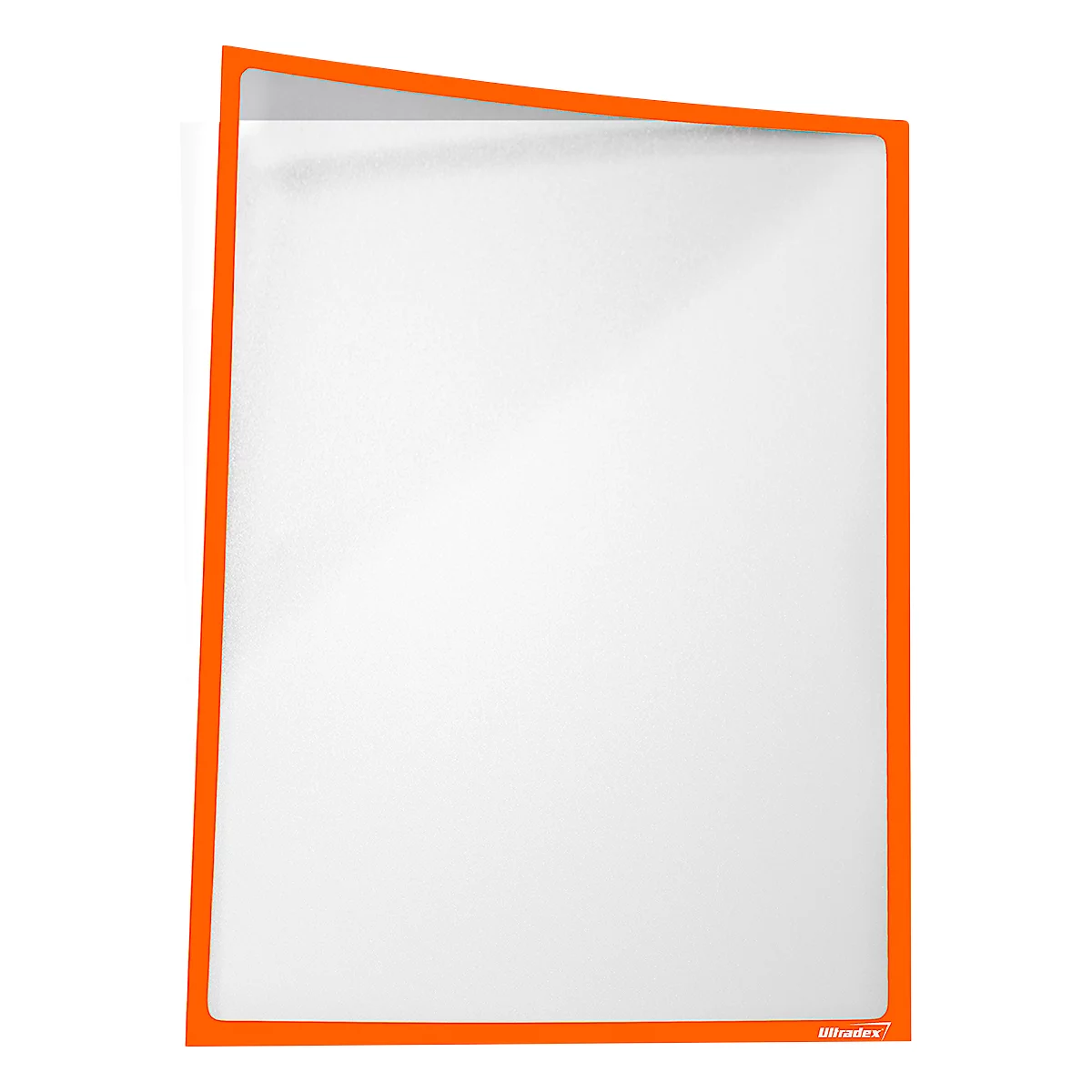 Insteekhoes, magnetisch, PET-folie, A4 horizontaal/verticaal, oranje, 5 stuks