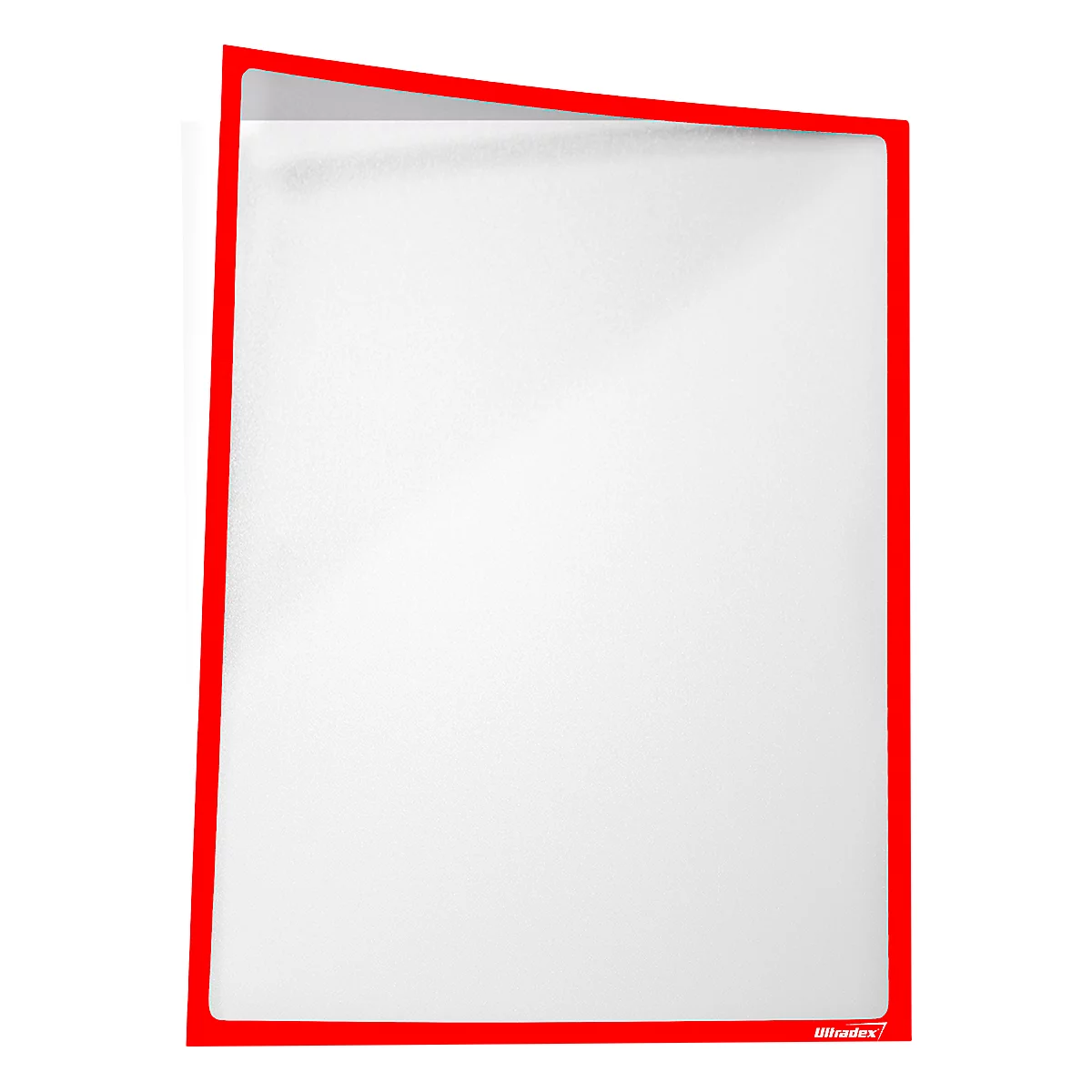 Insteekhoes, magnetisch, PET-folie, A4 horizontaal/verticaal, rood, 5 stuks