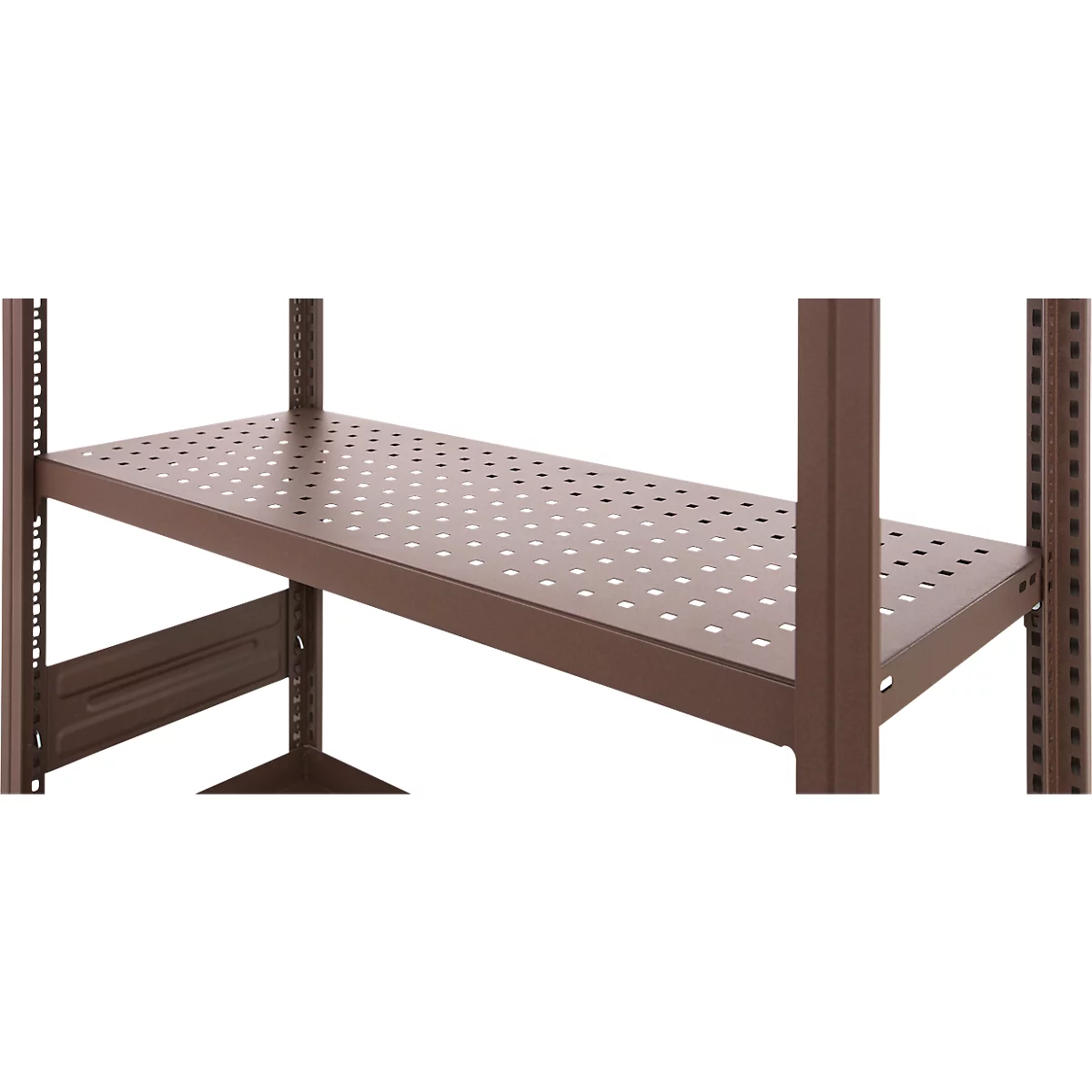 Insteekstelling bloemen of allround ORDO Flex - stalen - modulaire - B 1060 x D 435 x H 2000 mm - draagvermogen 1200 kg - poedercoating roestbruin