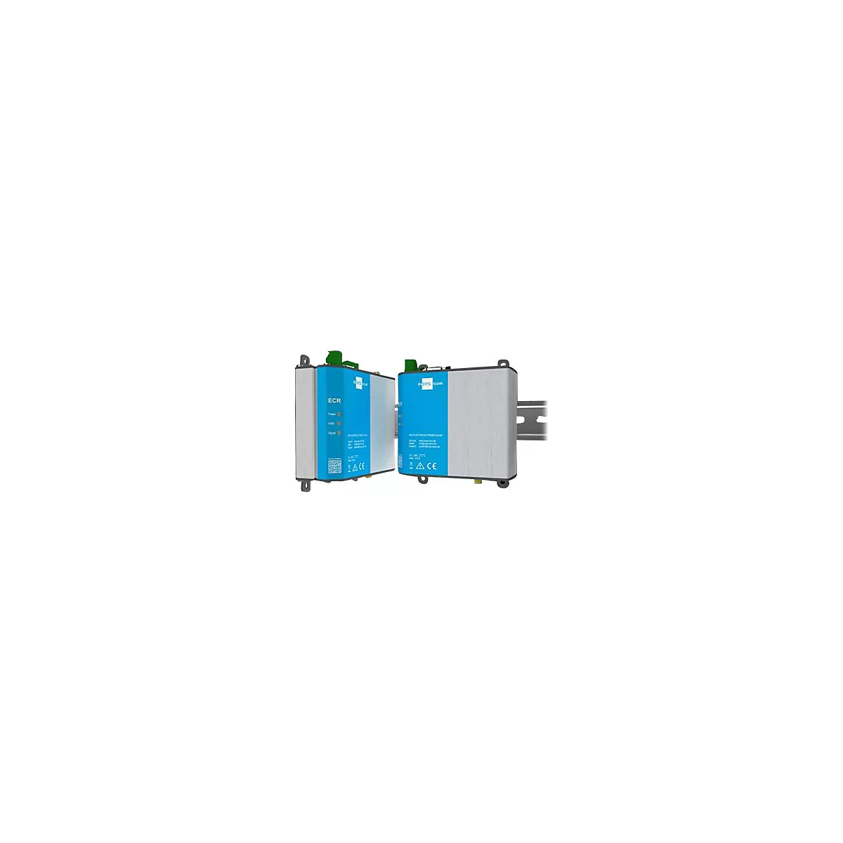 INSYS icom ECR EW300 - Wireless Router - WWAN 2-Port-Switch - Modbus 2,4 GHz - an DIN-Schiene montierbar, wandmontierbar