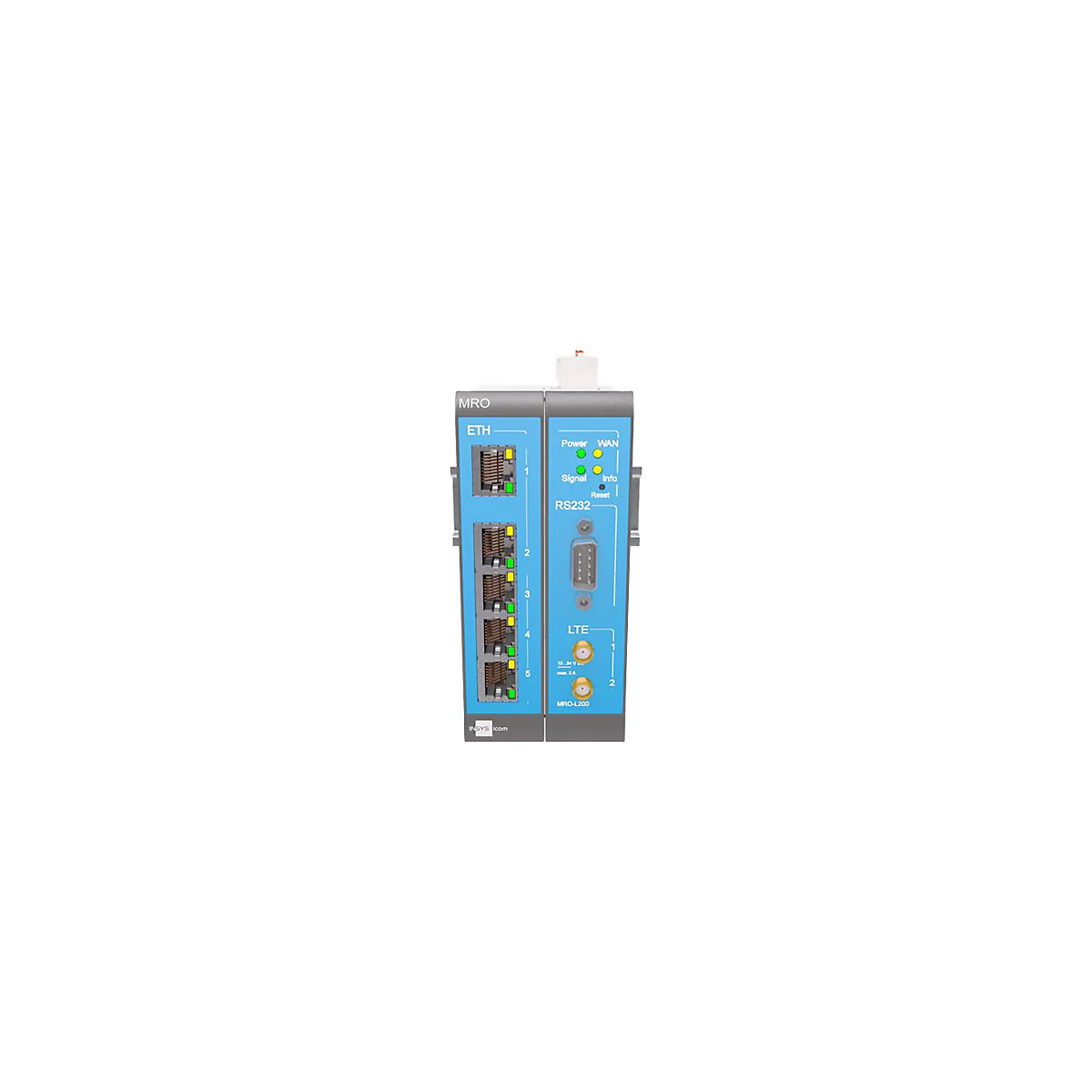 INSYS icom MRO L210 - Router - WWAN Modbus - an DIN-Schiene montierbar