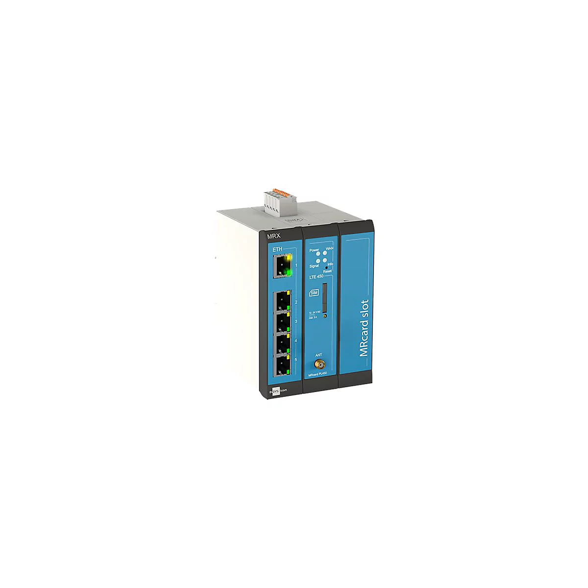 INSYS icom MRX3 LTE450 1.0 - Router - WWAN - 4G - an DIN-Schiene montierbar