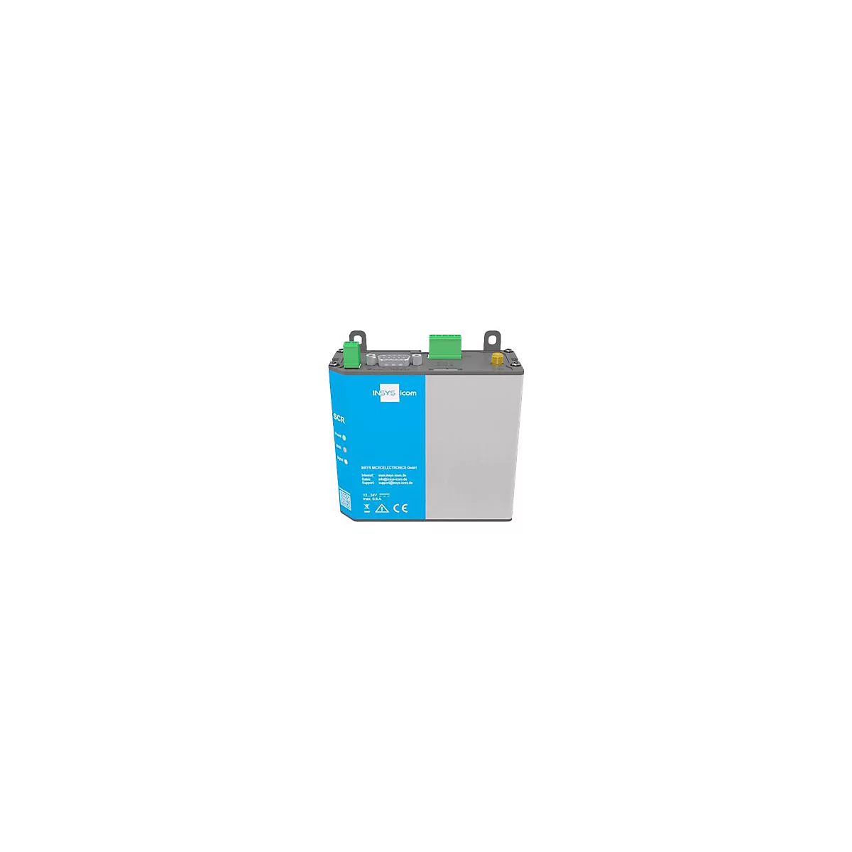 INSYS icom SCR-L 300 - Router - WWAN 2-Port-Switch - Modbus - an DIN-Schiene montierbar, wandmontierbar