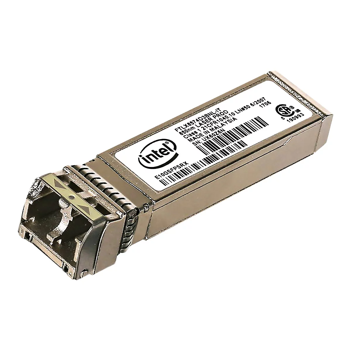 Intel Ethernet SFP+ SR Optics - SFP+-Transceiver-Modul - 10GbE - 1000Base-SX, 10GBase-SR - LC - 850 nm