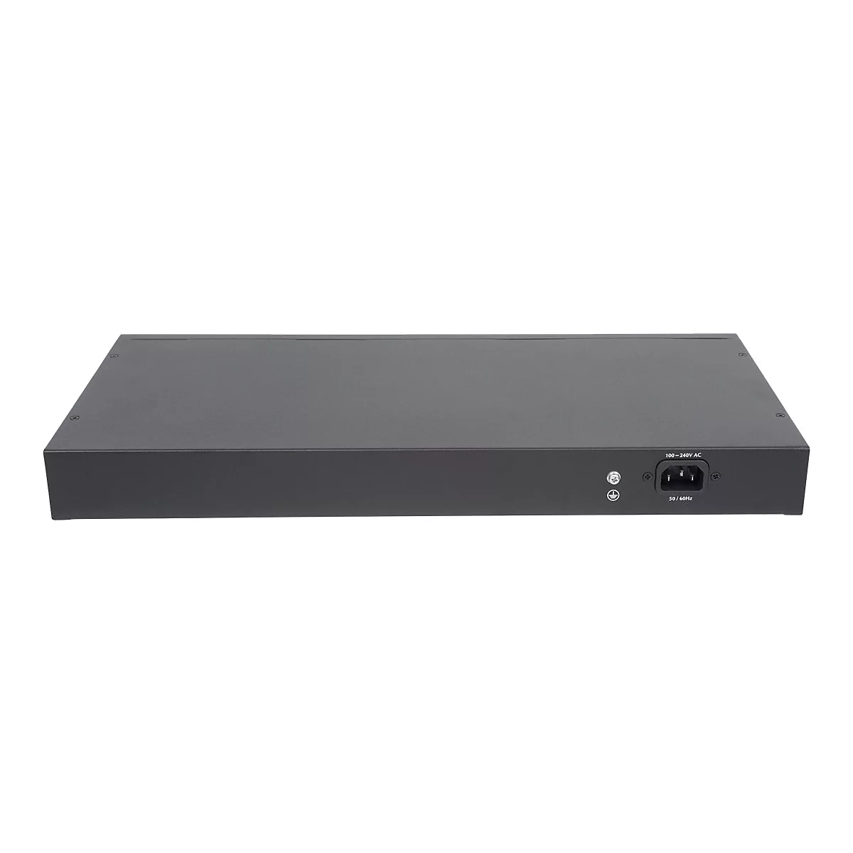 Intellinet 16-Port Gigabit Ethernet PoE+ Switch with 2 SFP Ports, LCD Display, IEEE 802.3at/af Power over Ethernet (PoE+/PoE) Compliant, 370 W, Endspan, 19' Rackmount - Switch - unmanaged - 16 x 10/100/1000 (PoE+) + 2 x Gigabit SFP - Desktop, an R...