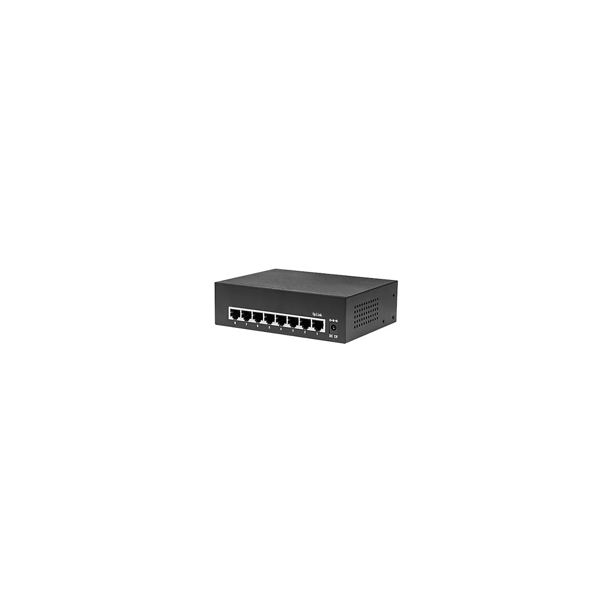 Intellinet 8-Port Gigabit Ethernet PoE+ Switch, IEEE 802.3at/af Power over Ethernet (PoE+/PoE) Compliant, 60 W, Desktop, Box - Switch - 8 Anschlüsse