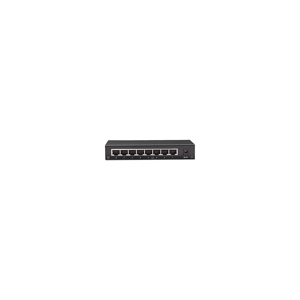 Intellinet 8-Port Gigabit Ethernet Switch, Metal, Box - Switch - 8 Anschlüsse
