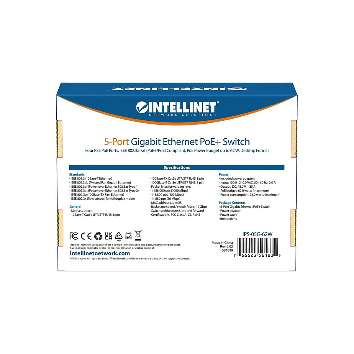 Intellinet - Switch - 5 Anschlüsse