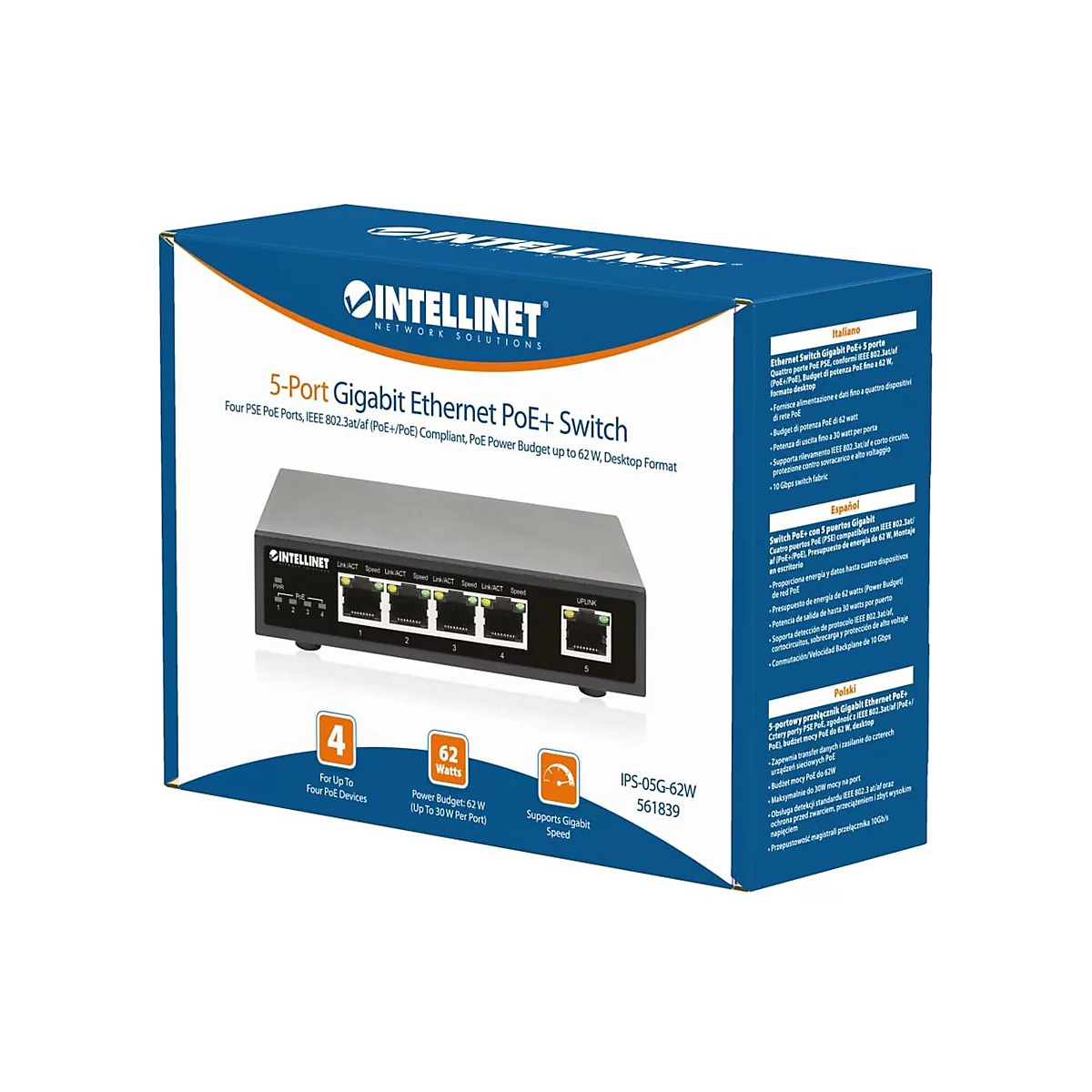Intellinet - Switch - 5 Anschlüsse