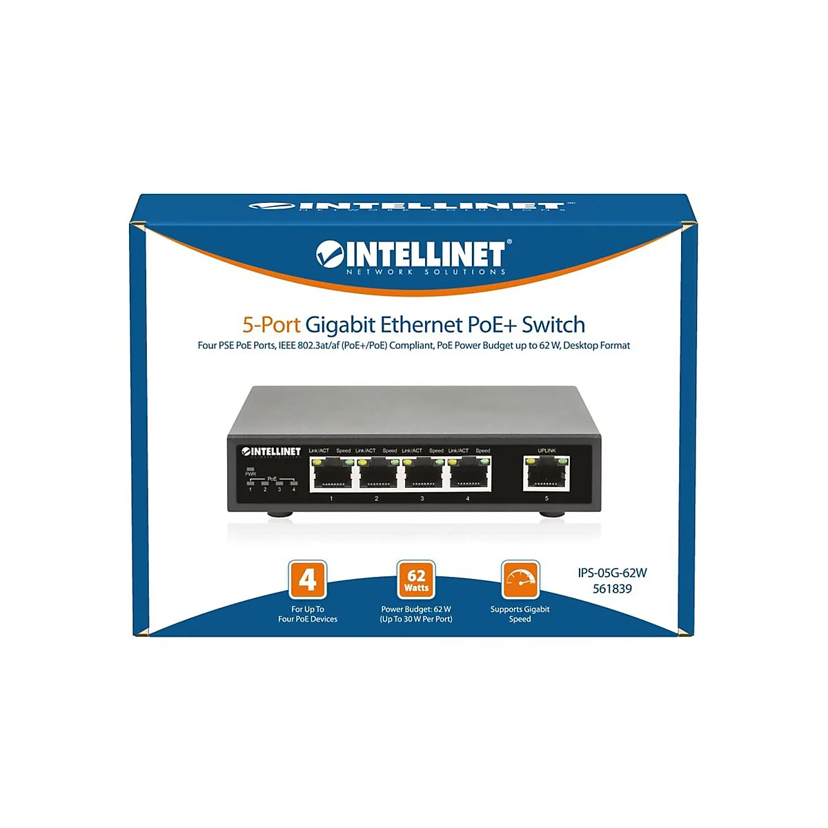 Intellinet - Switch - 5 Anschlüsse