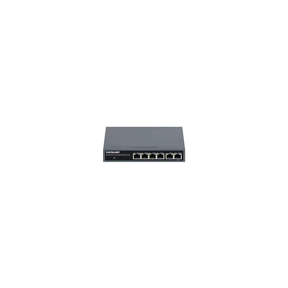 Intellinet - Switch - leicht - Smart - 6 x 10/100/1000 (PoE+) - Desktop