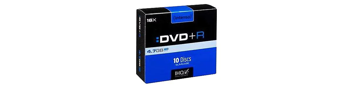 Intenso - 10 x DVD+R - 4.7 GB 16x - Slim Jewel Case