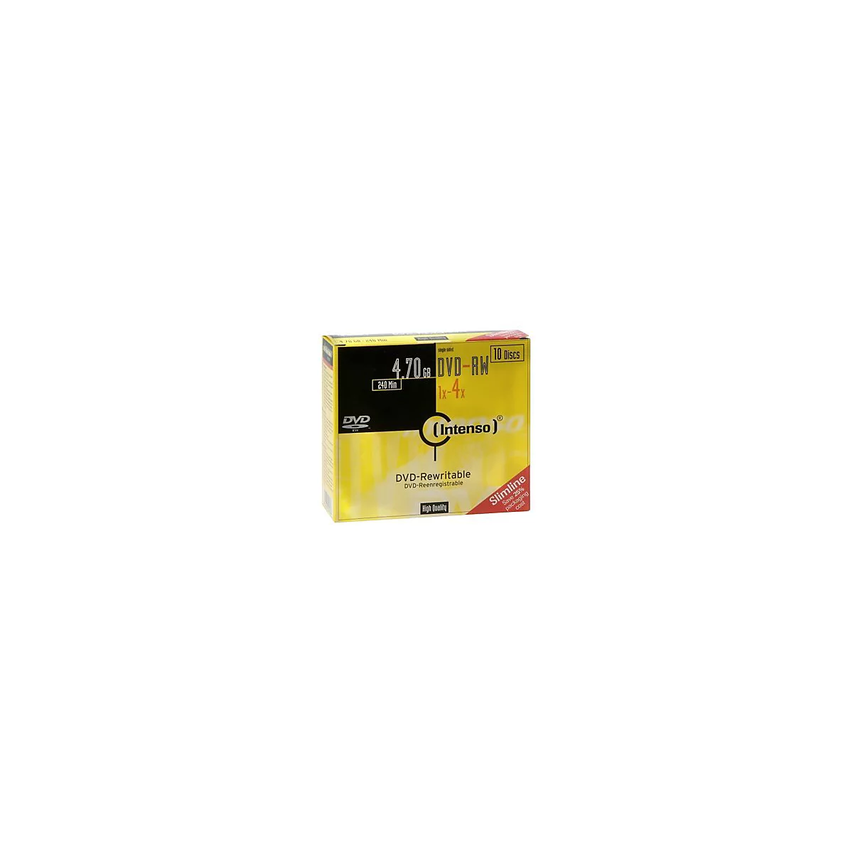 Intenso - 10 x DVD-RW - 4.7 GB 4x - Slim Jewel Case