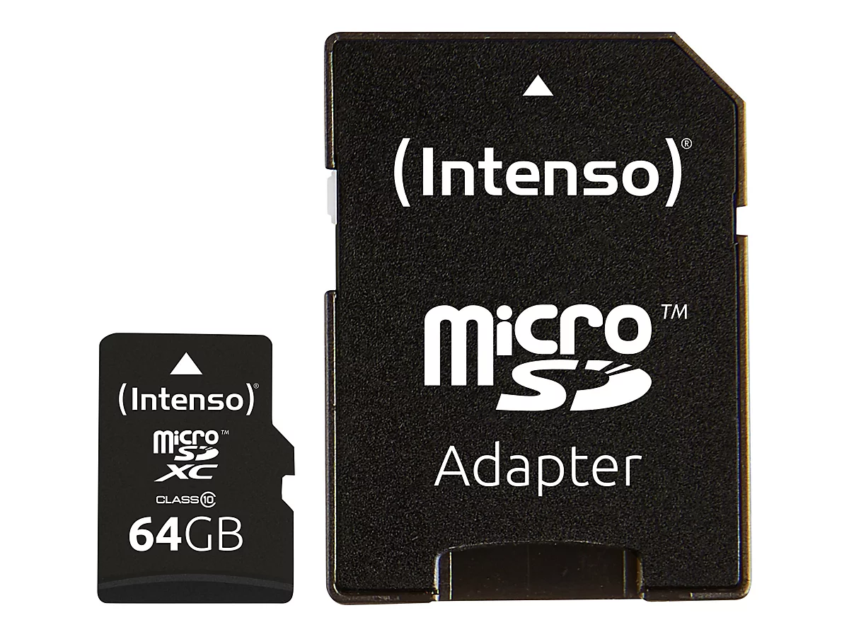 Intenso - Flash-Speicherkarte - 64 GB - microSDXC
