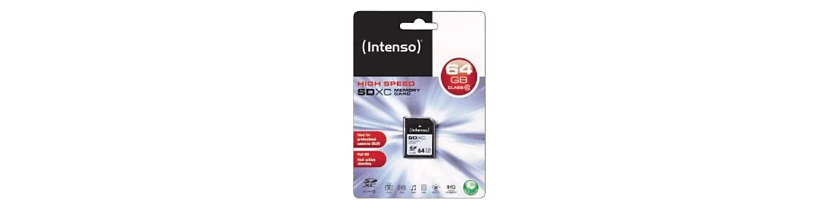 Intenso - Flash-Speicherkarte - 64 GB - SDXC