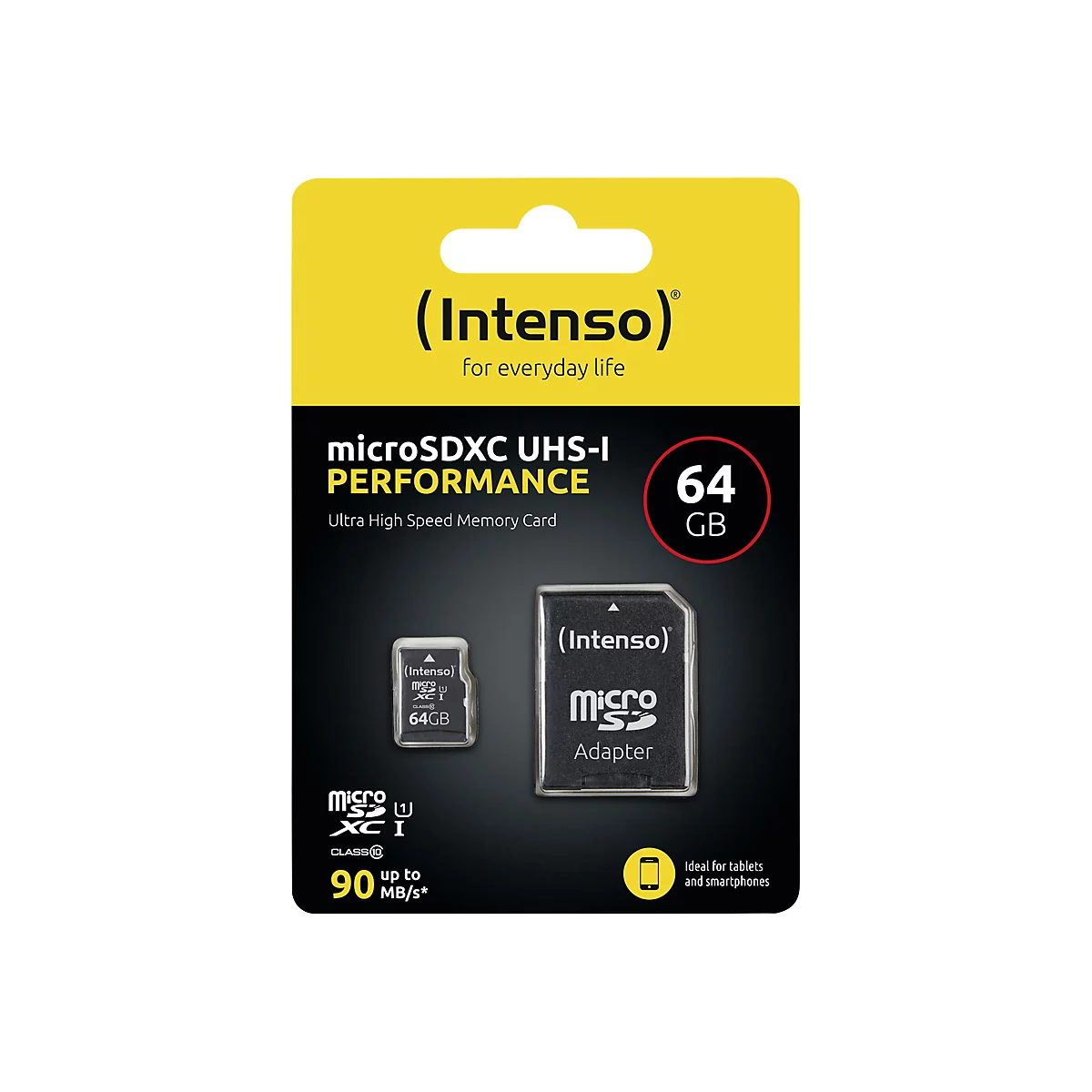 Intenso Performance - Flash-Speicherkarte - 64 GB - microSDXC UHS-I