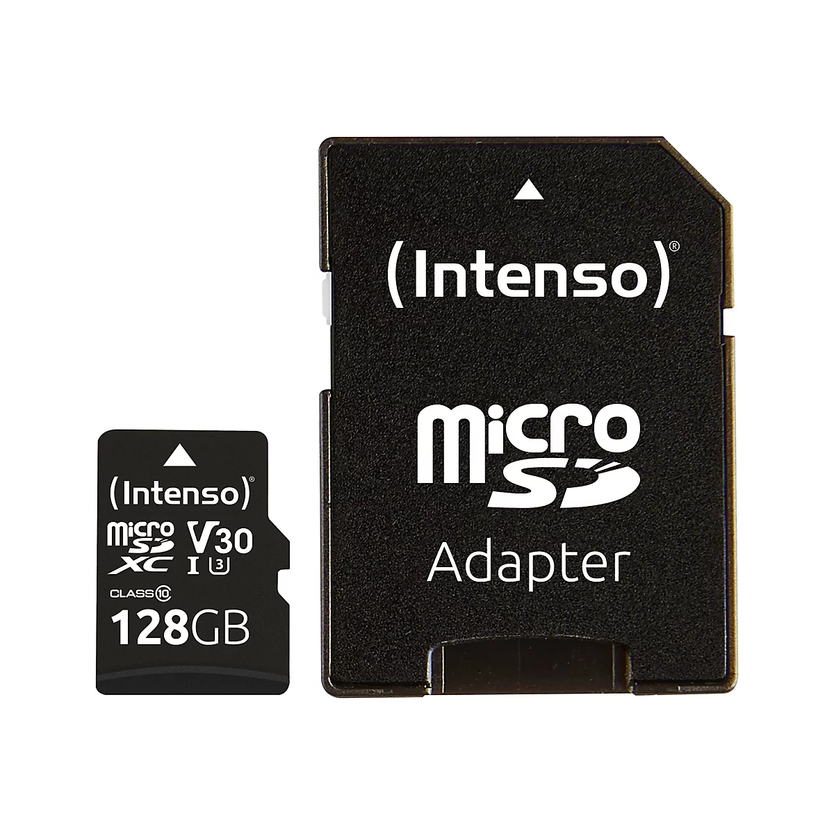 Intenso Professional - Flash-Speicherkarte (microSDXC-an-SD-Adapter inbegriffen) - 128 GB - UHS Class 1 / Class10 - microSDXC UHS-I