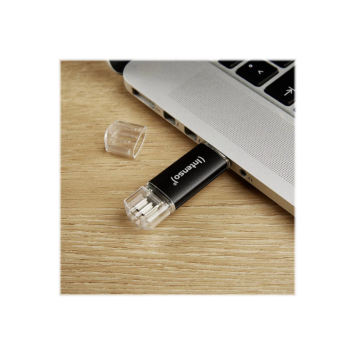 Intenso Twist Line - USB-Flash-Laufwerk - 32 GB - USB 3.2 Gen 1 / USB-C - Anthrazit