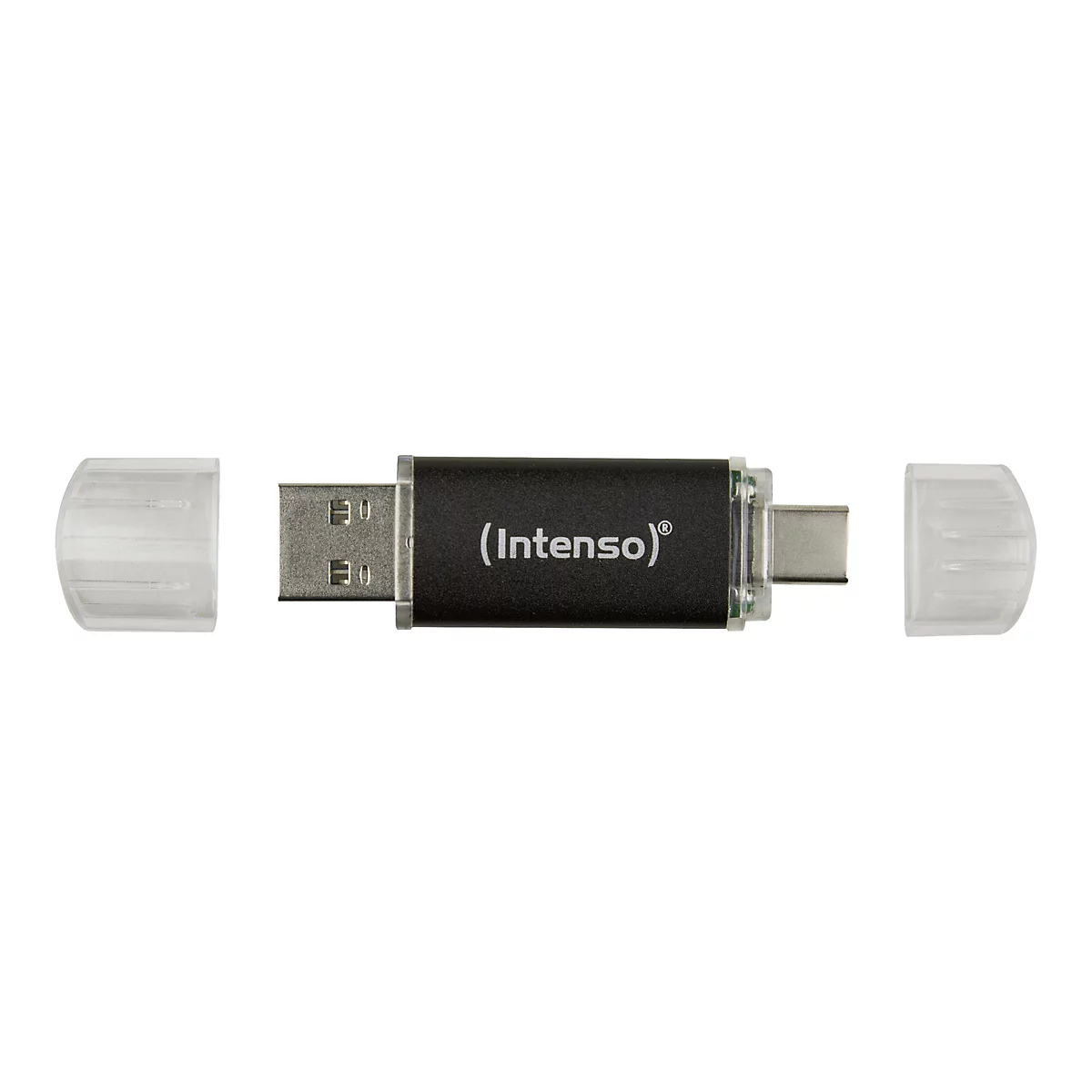 Intenso Twist Line - USB-Flash-Laufwerk - 64 GB - USB 3.2 Gen 1 / USB-C - Anthrazit