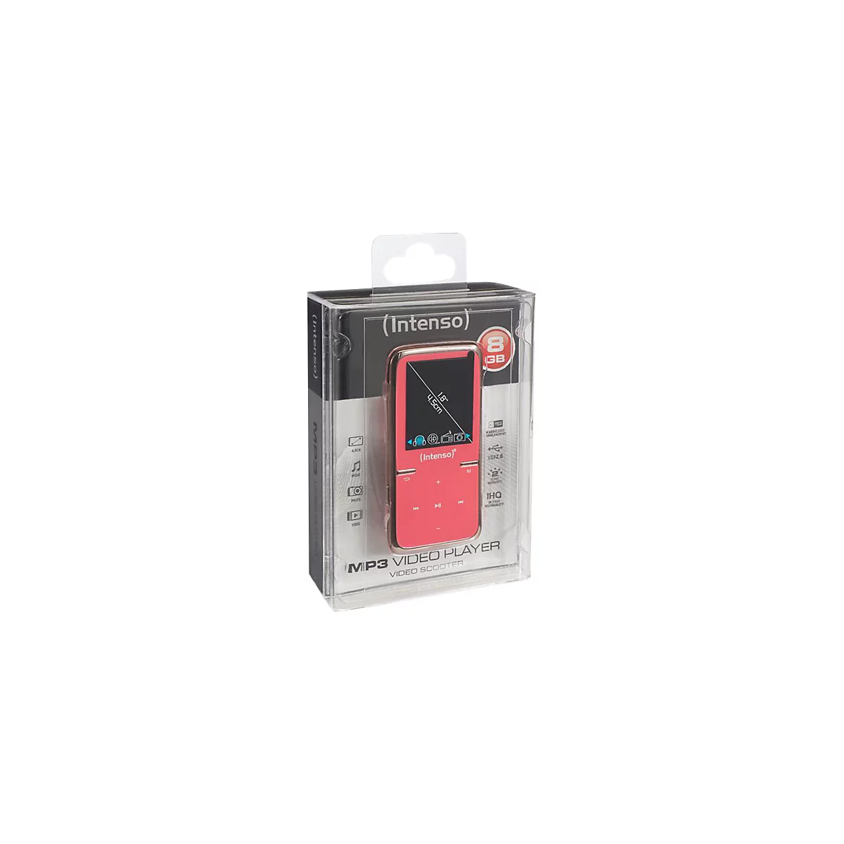 Intenso Video Scooter - Digital Player - 16 GB - pink